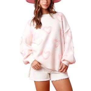 Love. Puff Sweathsirt - Pink